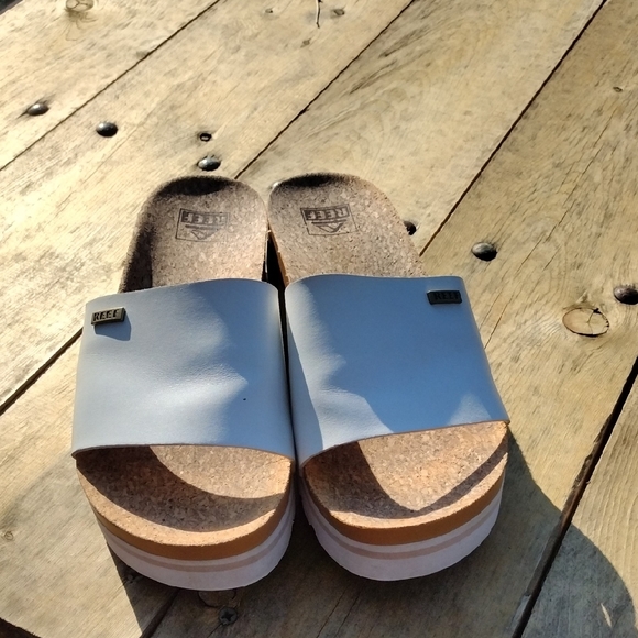 Reef Cushion Scout Hi Natural Sandal Size 9 - Picture 1 of 10